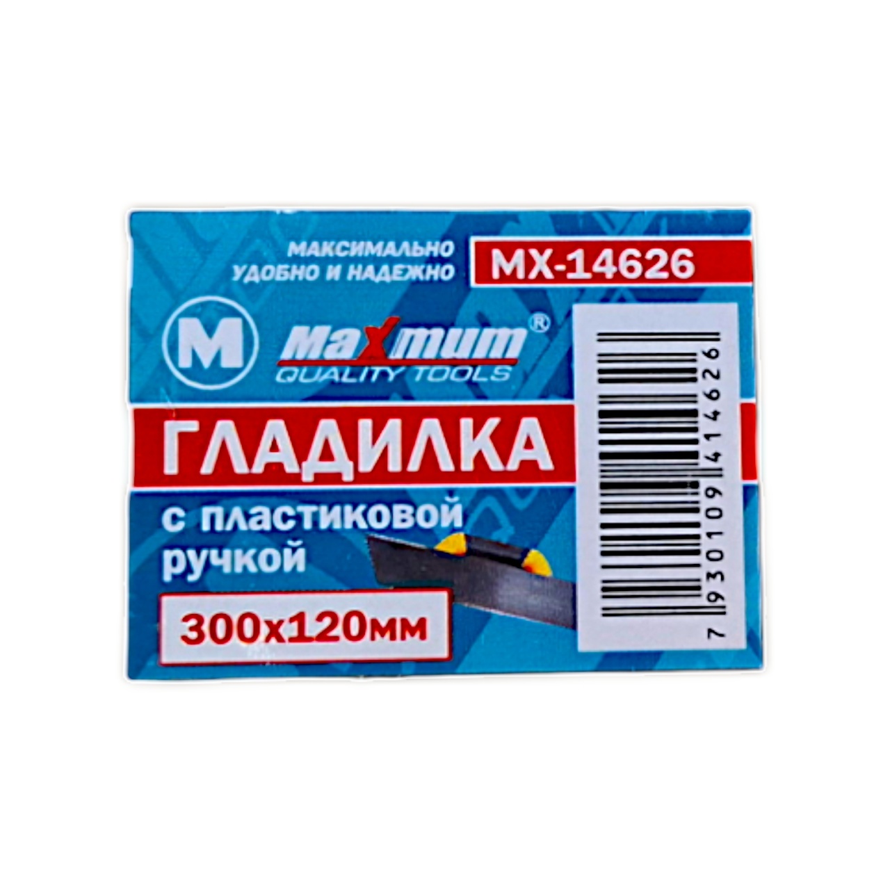 гладилка с пластиковой ручкой, 300 ммx120 мм, "maximum" mx 14626 (2241) оптом