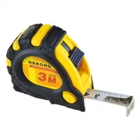 Рулетка измерительная с фиксатором, 3 м*16 мм, "REKORD"